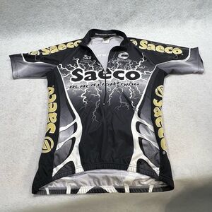 Vintage Men’s Cycling Jersey Saeco Size Large 
Gently Used